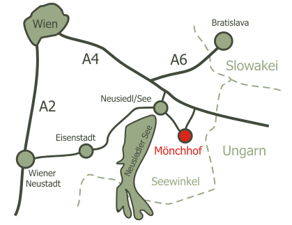 Anfahrtsplan nach Mönchhof